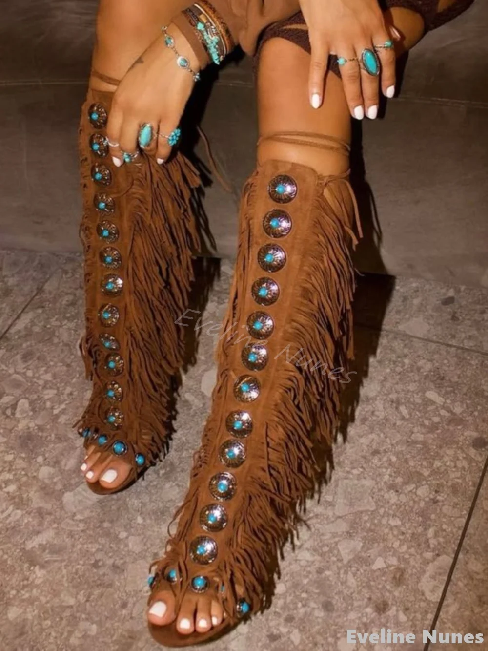 Sandal Strappy Heeled - Sandálias Femininas de Salto Agulha com