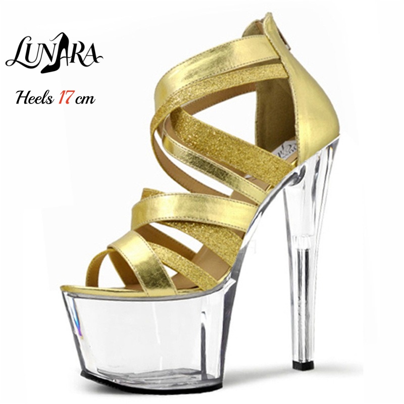Sandal Strappy Heeled - Sandálias plataforma de salto alto com