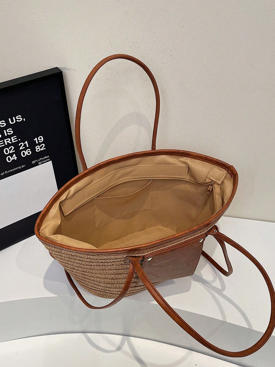 Bolsa de Ombro Grande de Palha - Tote Bag Beach avaliação e preço